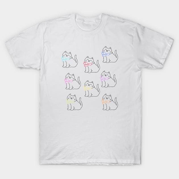 Here Kitty Kitty, Cool Cats and Kittens, Smiley Cats, Cutie Kitty, Cats with Styles T-Shirt by London Luxie